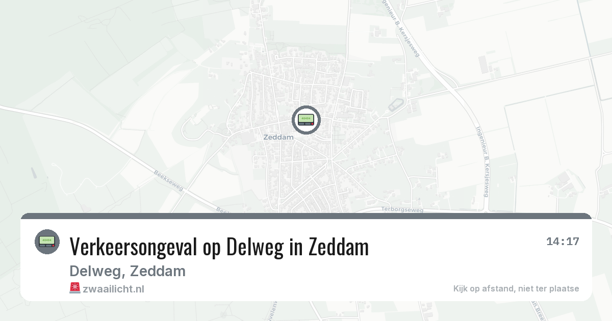 Verkeersongeval op Delweg in Zeddam — 11 jun 2026