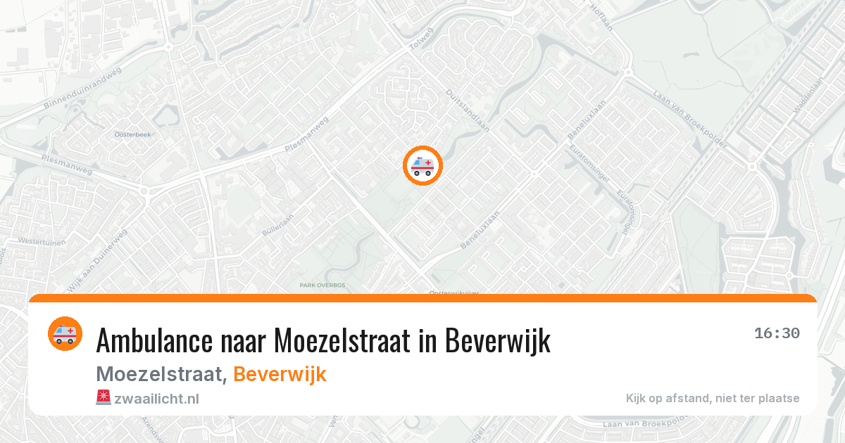 Ambulance naar Moezelstraat in Beverwijk — 5 aug 2026