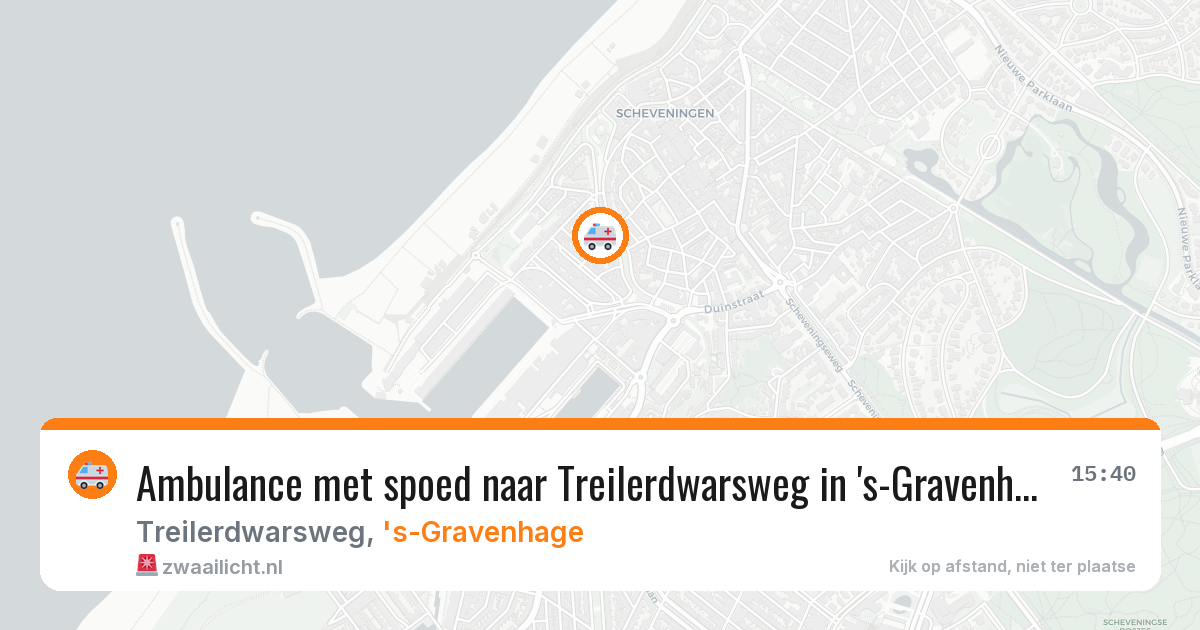 Ambulance met spoed naar Treilerdwarsweg in 's-Gravenhage — 26 mei 2026