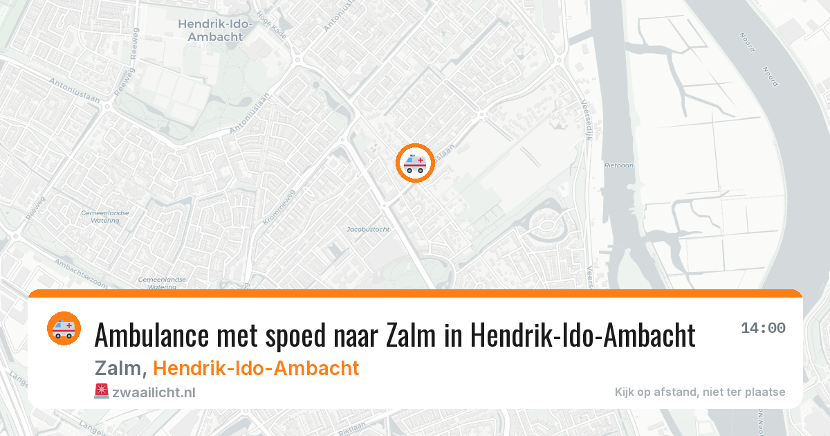 Ambulance met spoed naar Zalm in Hendrik-Ido-Ambacht — 22 jan 2026