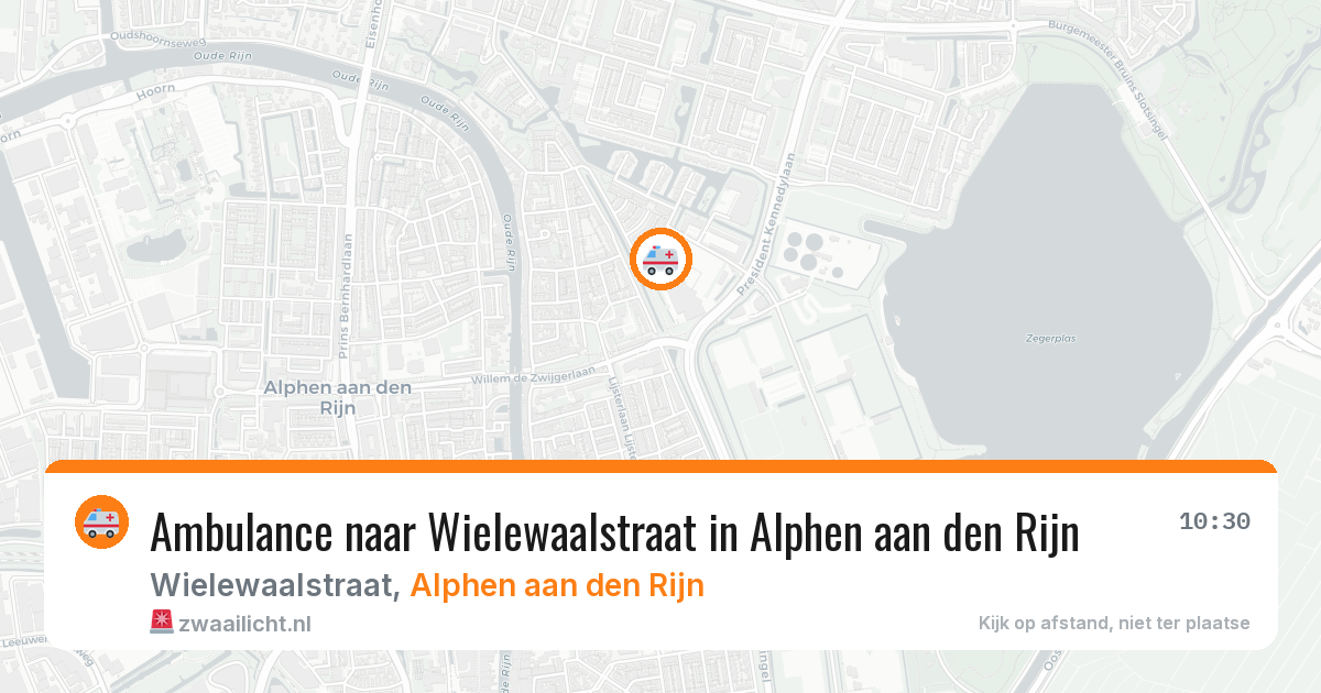 Ambulance naar Wielewaalstraat in Alphen aan den Rijn — 8 mei 2026