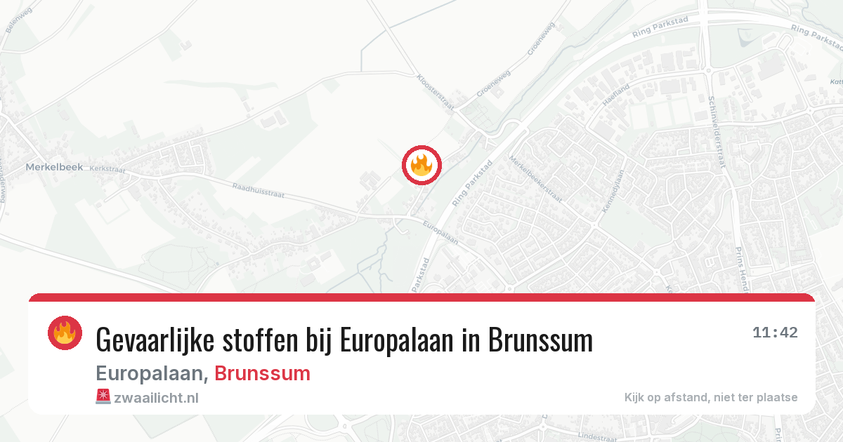 Gevaarlijke stoffen bij Europalaan in Brunssum — 22 jun 2026