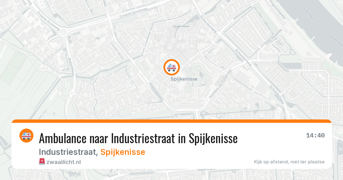 Ambulance naar Industriestraat in Spijkenisse — 22 jun 2026