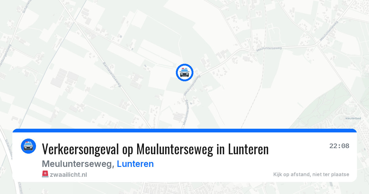 Verkeersongeval op Meulunterseweg in Lunteren — 29 apr 2026