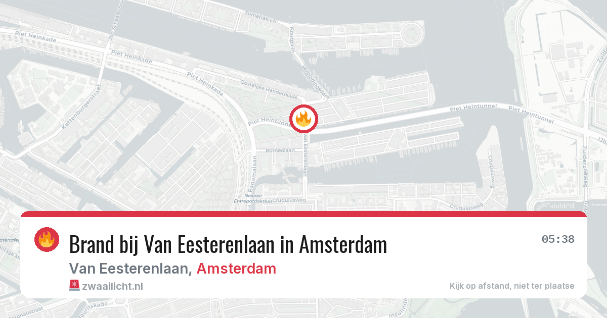 Brand bij Van Eesterenlaan in Amsterdam — 15 mrt 2026