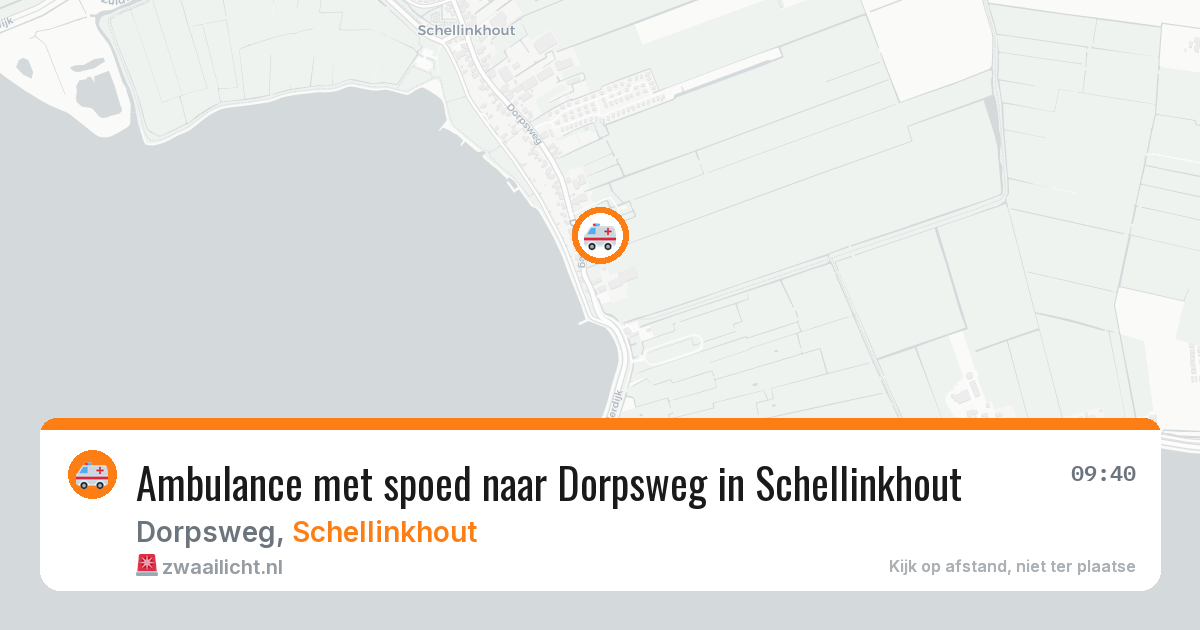 Ambulance met spoed naar Dorpsweg in Schellinkhout — 3 apr 2026