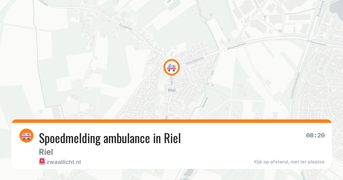 Spoedmelding ambulance in Riel — 28 apr 2026