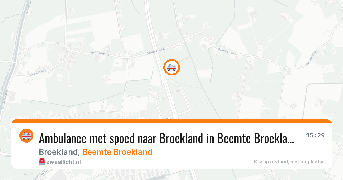 Ambulance met spoed naar Broekland in Beemte Broekland — 7 aug 2026