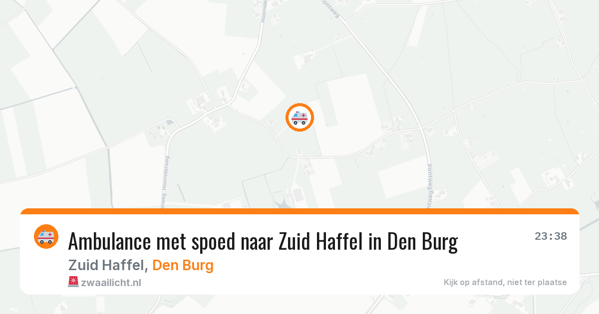 Ambulance met spoed naar Zuid Haffel in Den Burg — 30 mei 2026