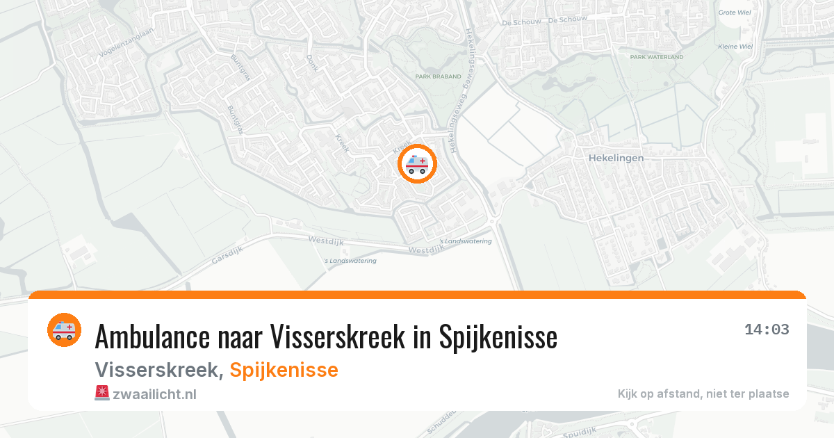 Ambulance naar Visserskreek in Spijkenisse — 29 mei 2026