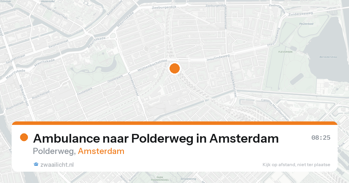Ambulance naar Polderweg in Amsterdam — 17 aug 2026