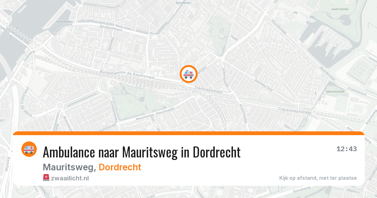 Ambulance naar Mauritsweg in Dordrecht — 6 apr 2026