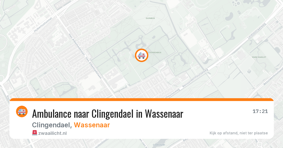 Ambulance naar Clingendael in Wassenaar — 28 jun 2026