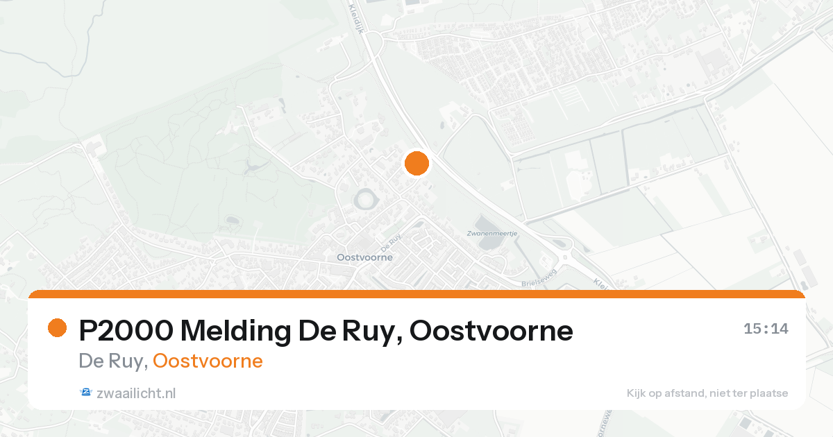 P2000 Melding De Ruy, Oostvoorne — 30 jun 2026