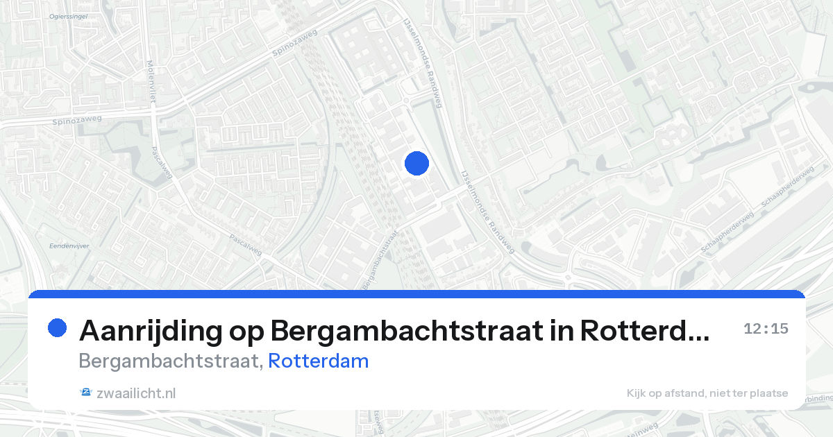 Aanrijding op Bergambachtstraat in Rotterdam — 17 aug 2026