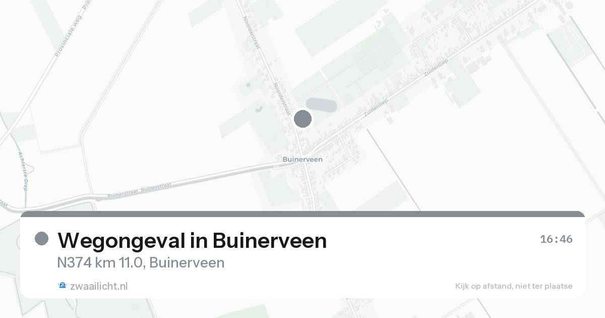Wegongeval in Buinerveen — 31 jan 2026
