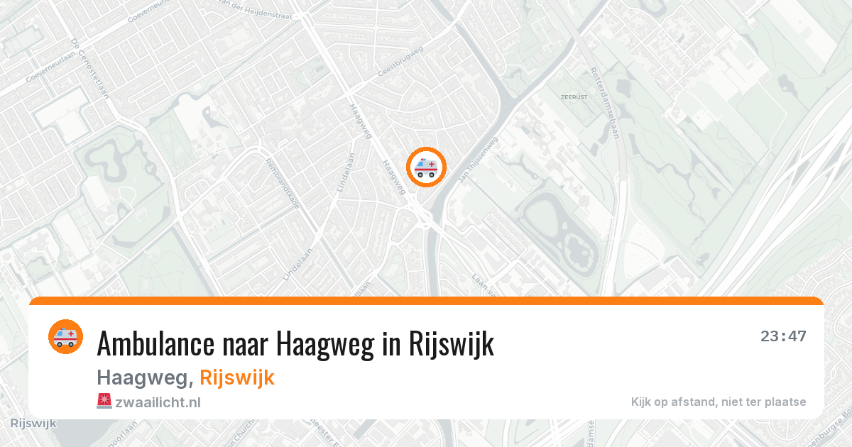 Ambulance naar Haagweg in Rijswijk — 30 mei 2026