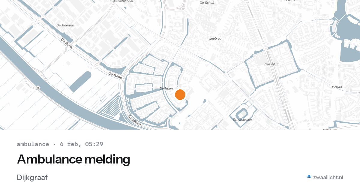 Ambulance melding — 6 feb 2026
