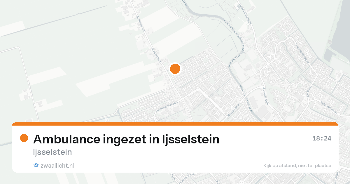 Ambulance ingezet in Ijsselstein — 15 aug 2026