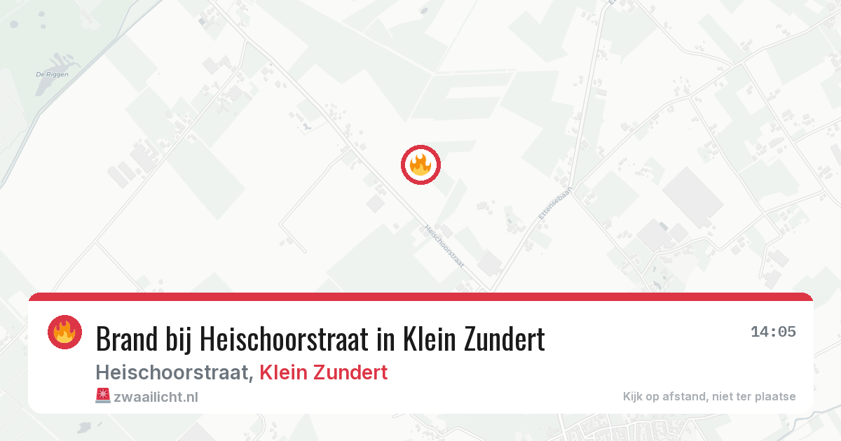 Brand bij Heischoorstraat in Klein Zundert — 24 apr 2026