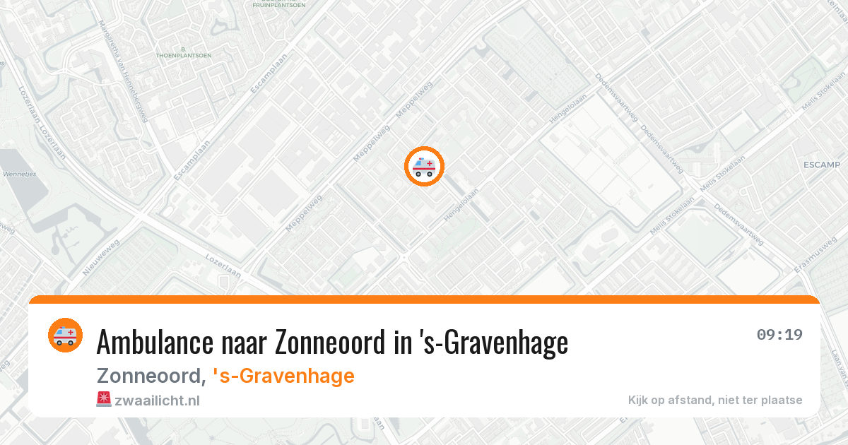 Ambulance naar Zonneoord in 's-Gravenhage — 17 mrt 2026