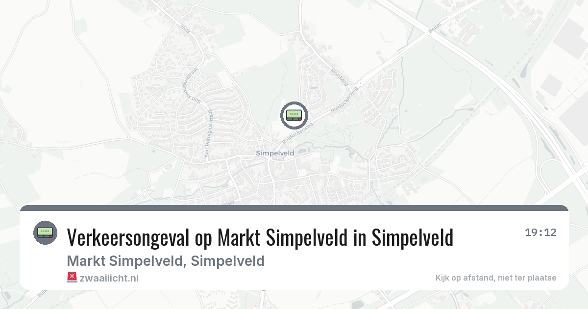 Verkeersongeval op Markt Simpelveld in Simpelveld — 3 mrt 2026