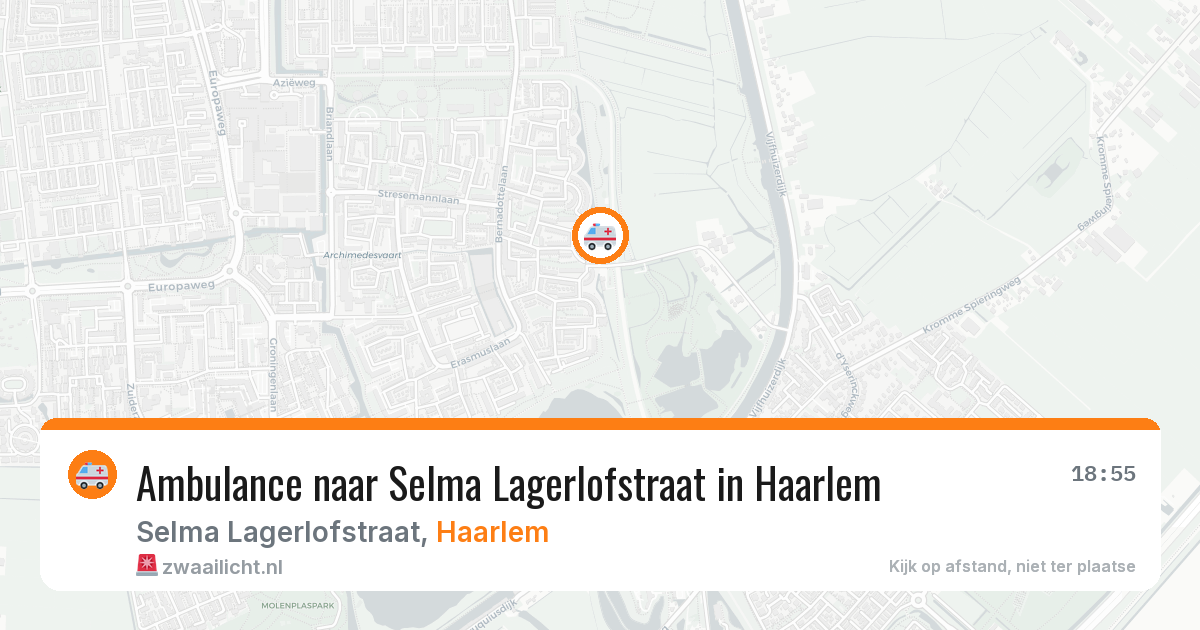 Ambulance naar Selma Lagerlofstraat in Haarlem — 8 feb 2026