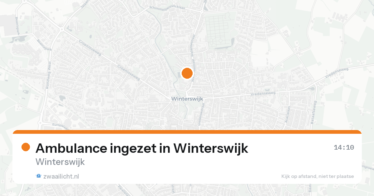 Ambulance ingezet in Winterswijk — 30 jan 2026