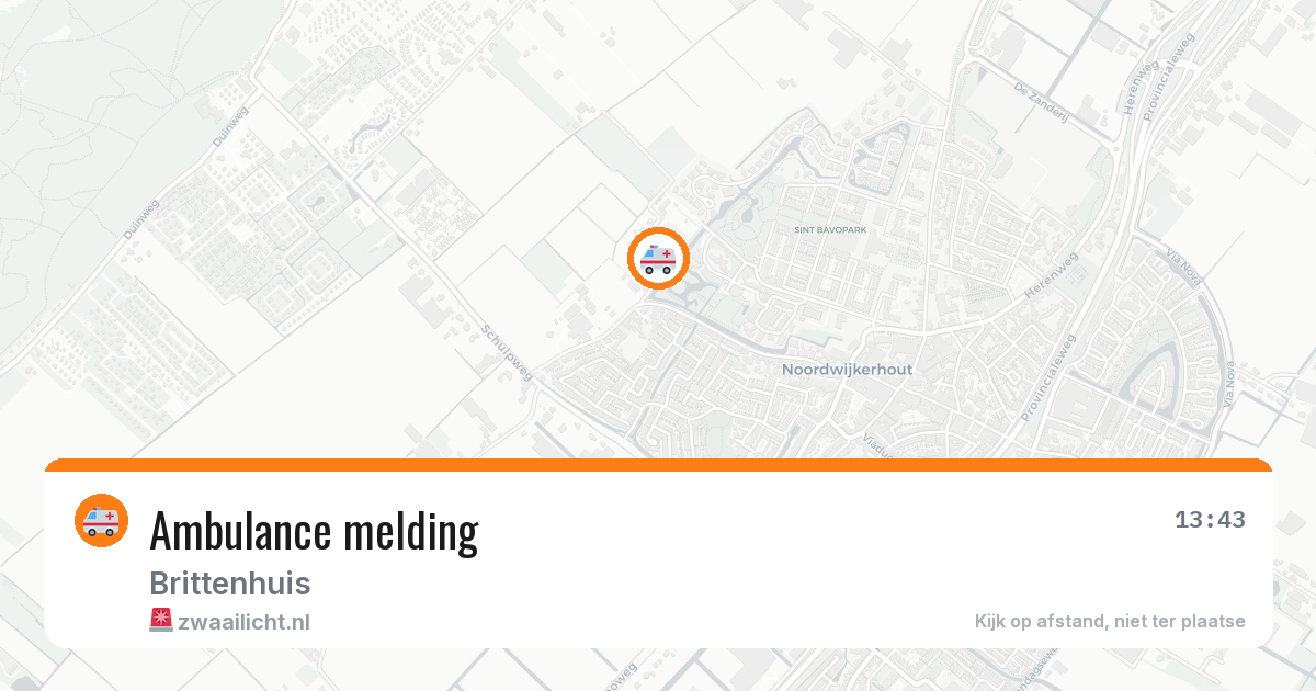 Ambulance melding — 21 jun 2026