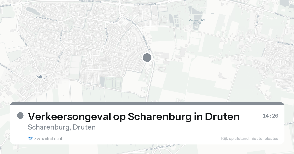 Verkeersongeval op Scharenburg in Druten — 15 aug 2026