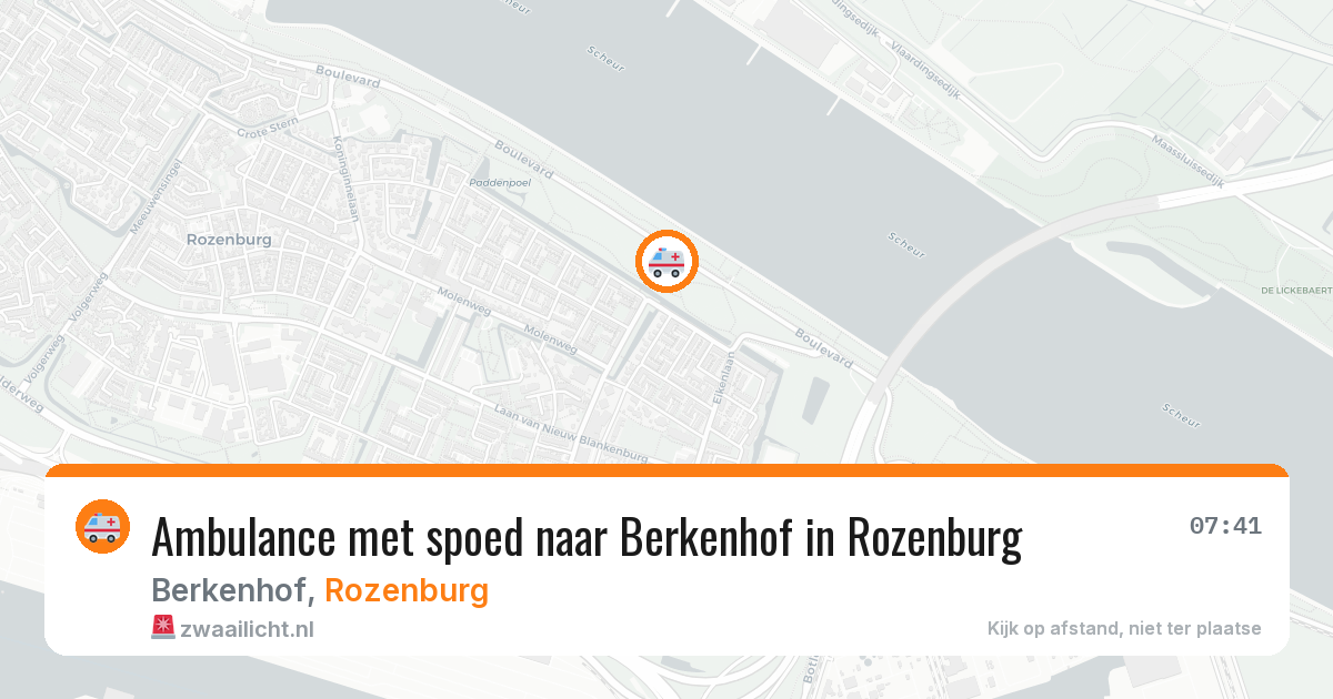 Ambulance met spoed naar Berkenhof in Rozenburg — 6 apr 2026