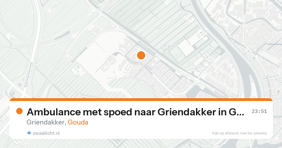 Ambulance met spoed naar Griendakker in Gouda — 25 aug 2026