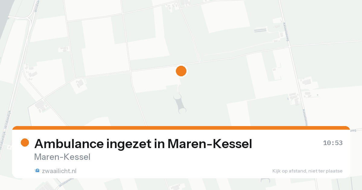 Ambulance ingezet in Maren-Kessel — 25 aug 2026