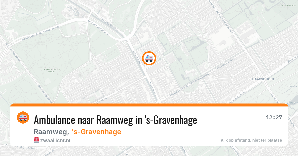 Ambulance naar Raamweg in 's-Gravenhage — 6 jun 2026