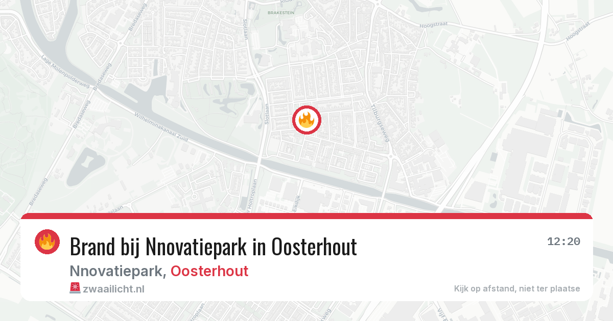 Brand bij Nnovatiepark in Oosterhout — 30 jun 2026