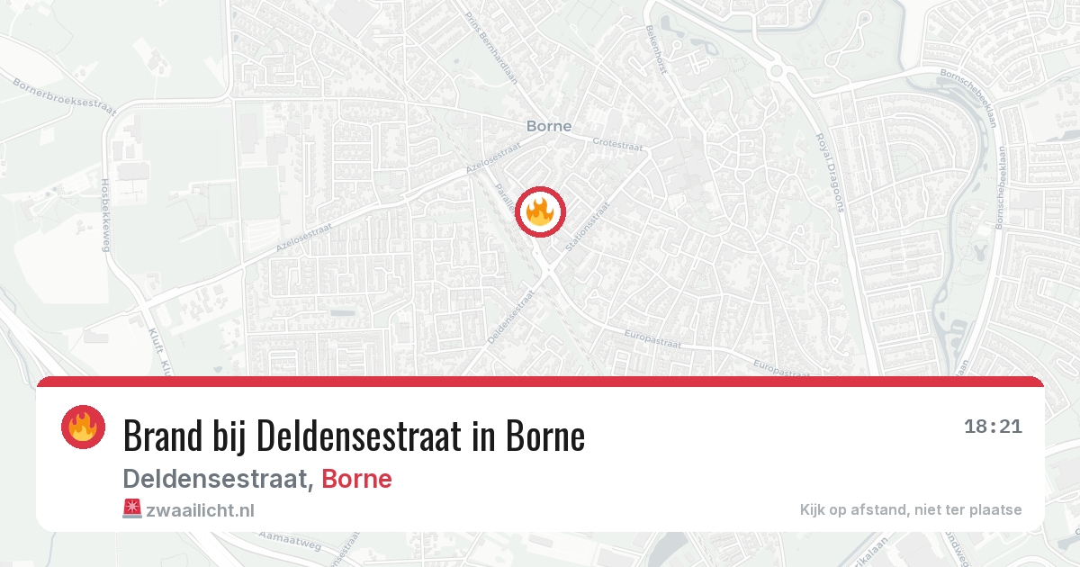 Brand bij Deldensestraat in Borne — 29 mei 2026