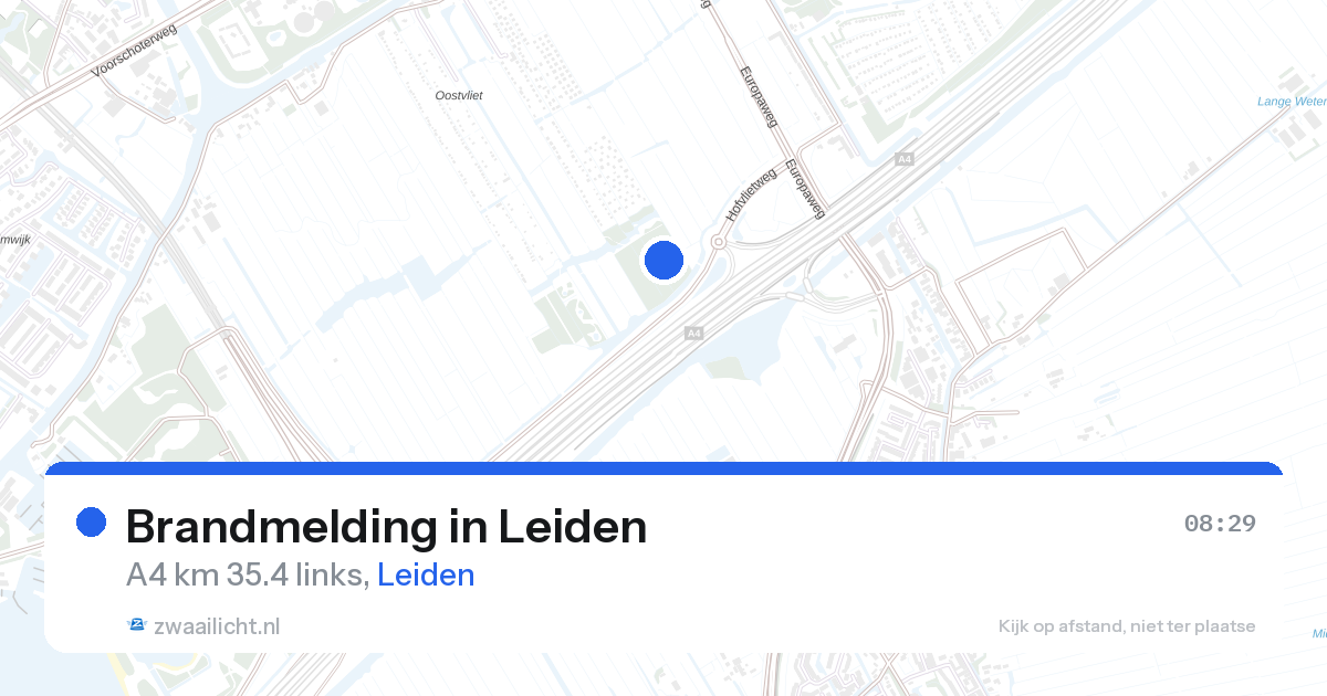 Brandmelding in Leiden — 27 aug 2026