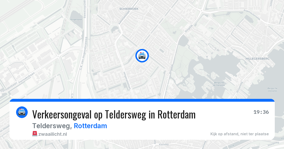 Verkeersongeval op Teldersweg in Rotterdam — 8 aug 2026