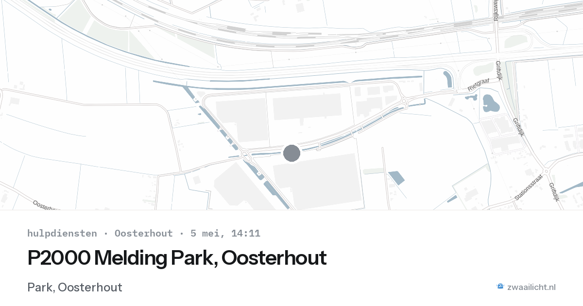P2000 Melding Park, Oosterhout — 5 mei 2026