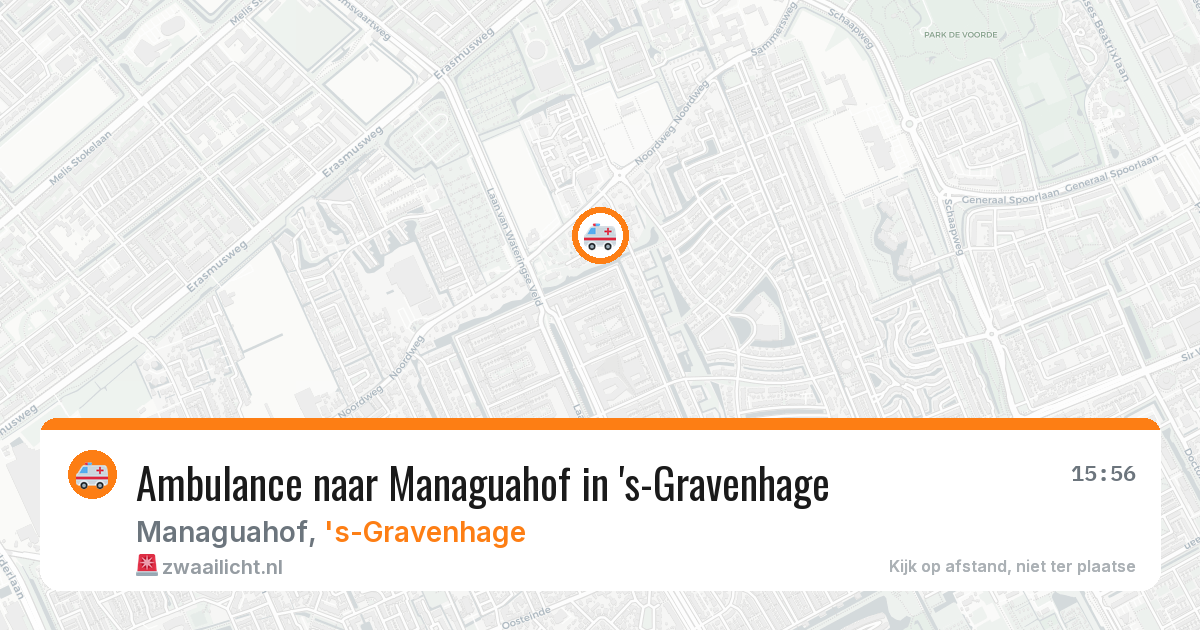 Ambulance naar Managuahof in 's-Gravenhage — 24 jun 2026