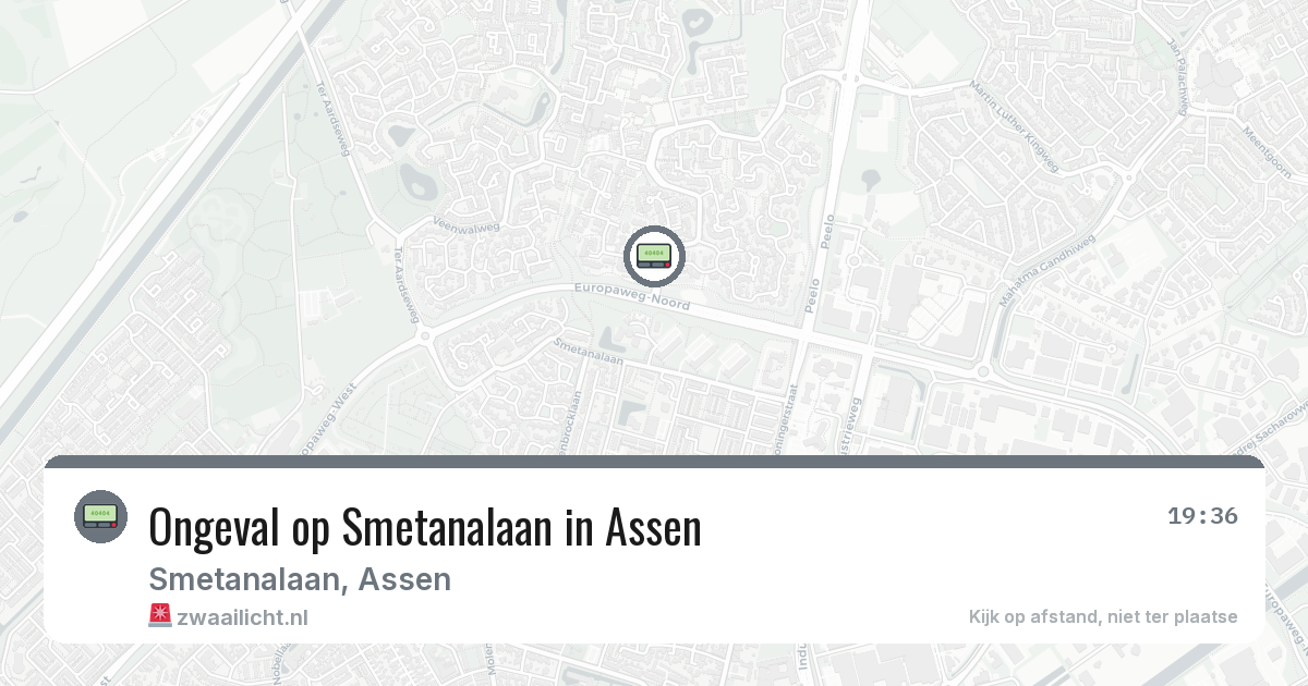 Ongeval op Smetanalaan in Assen — 25 feb 2026