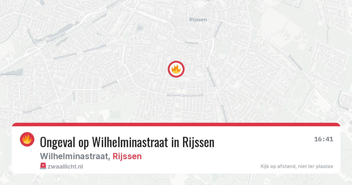 Ongeval op Wilhelminastraat in Rijssen — 29 jun 2026