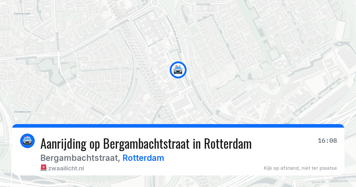 Aanrijding op Bergambachtstraat in Rotterdam — 29 jan 2026