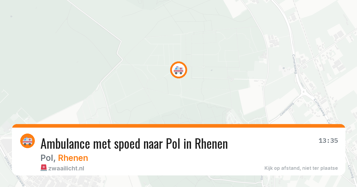 Ambulance met spoed naar Pol in Rhenen — 24 mei 2026