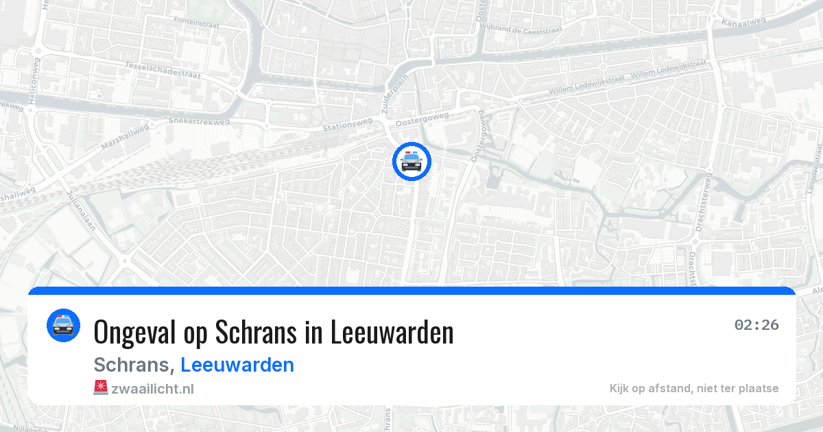 Ongeval op Schrans in Leeuwarden — 10 jun 2026