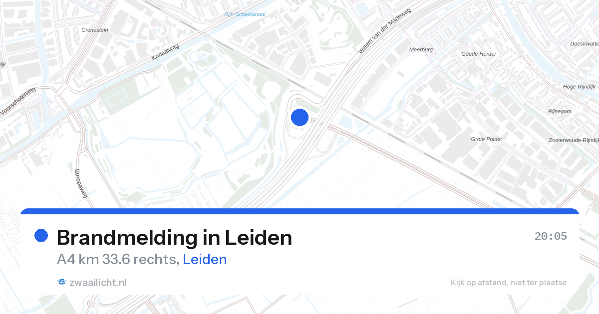 Brandmelding in Leiden — 26 aug 2026