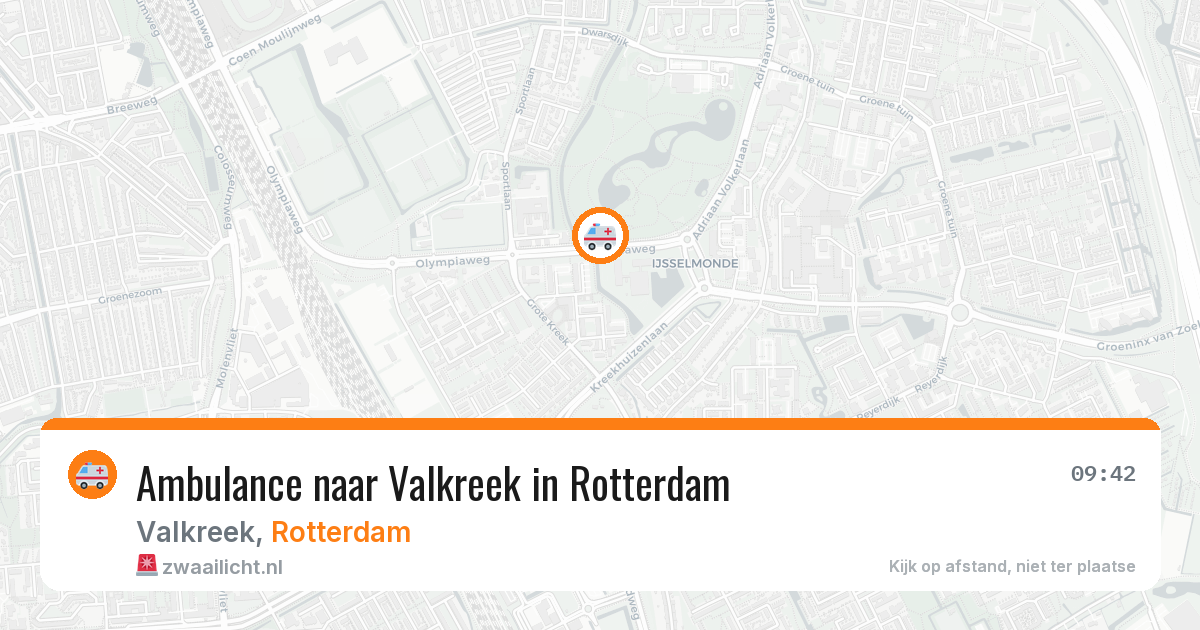 Ambulance naar Valkreek in Rotterdam — 29 jan 2026