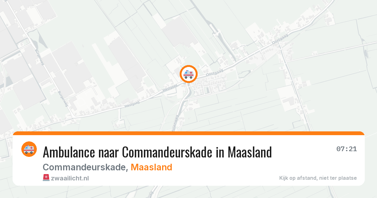 Ambulance naar Commandeurskade in Maasland — 4 jul 2026