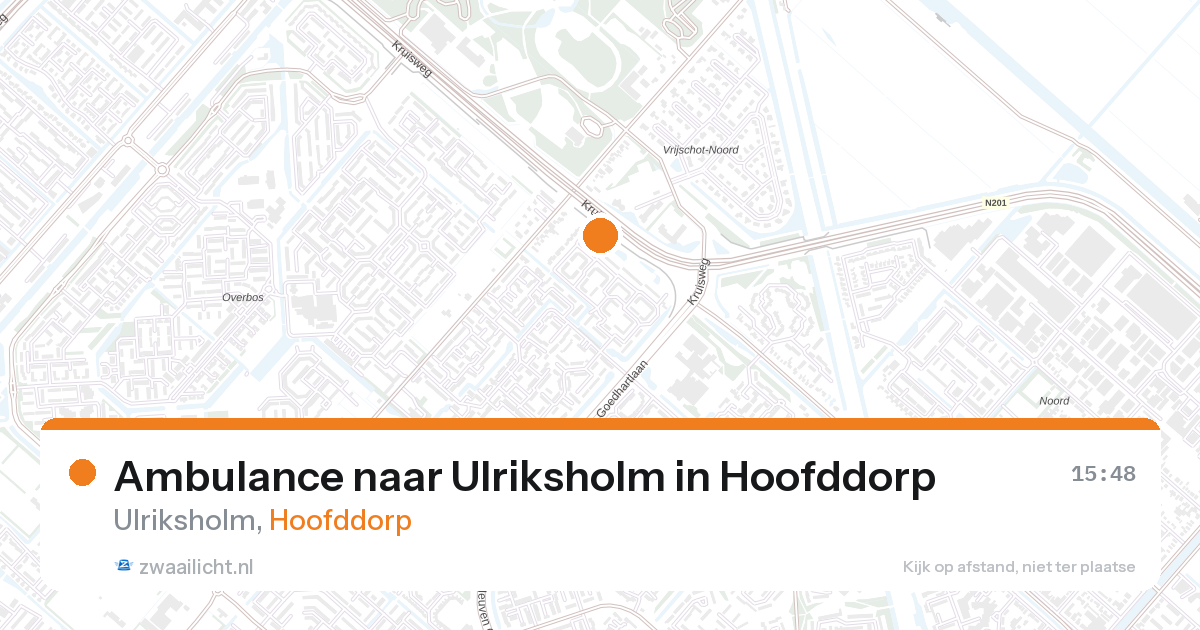 Ambulance naar Ulriksholm in Hoofddorp — 13 jun 2026