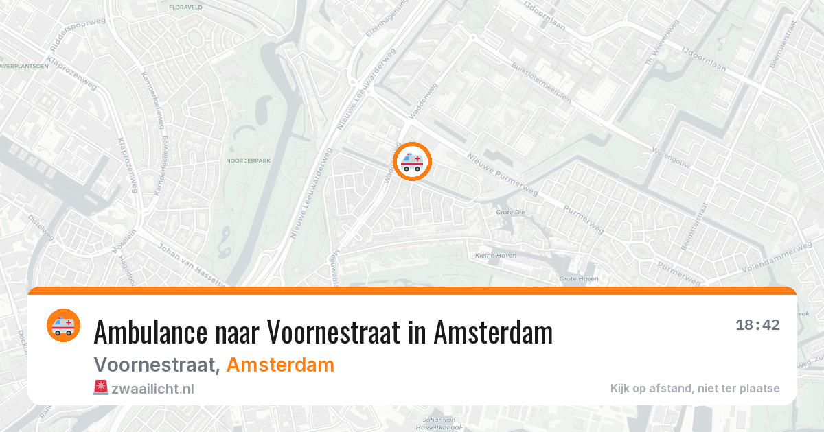 Ambulance naar Voornestraat in Amsterdam — 14 jun 2026